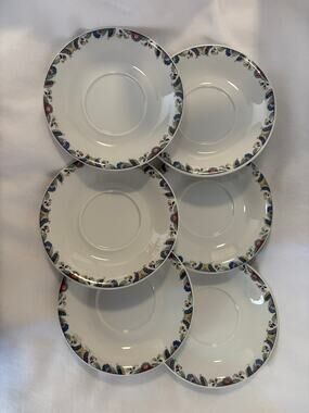 Swenska Rorstrand Swedish National Costumes 1081 Saucers Plates lot of 6